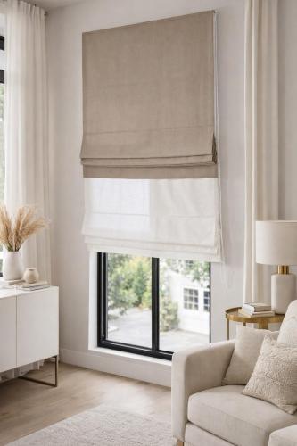 Plain Roman curtains / per square meter