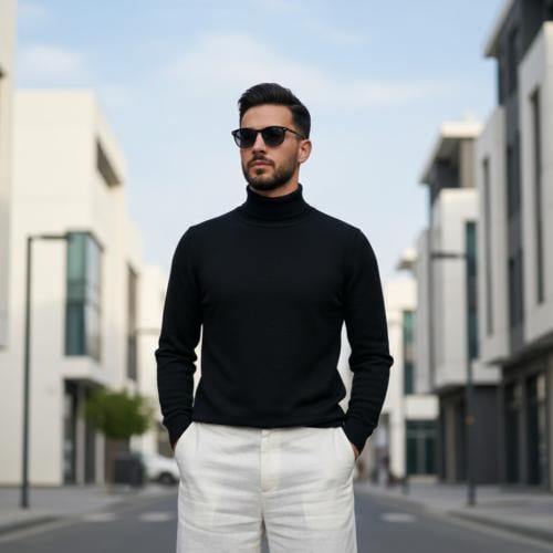 هاينك اسود رقبه طويل