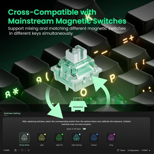 لوحة مفاتيح ميكانيكية مغناطيسية