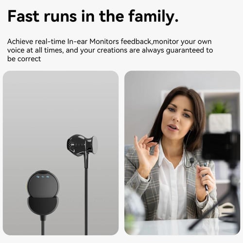 ميكروفون Lavalier لاسلكي مهني للهاتف