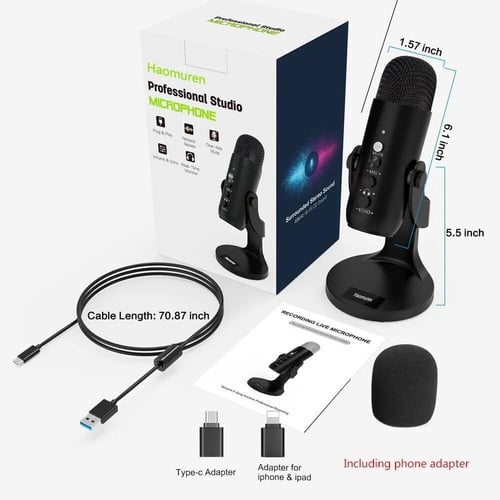 ميكروفون Haomuren USB