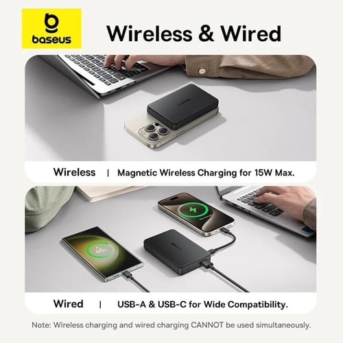 Baseus Qi2 بنك طاقة مغناطيسي 10000mAh