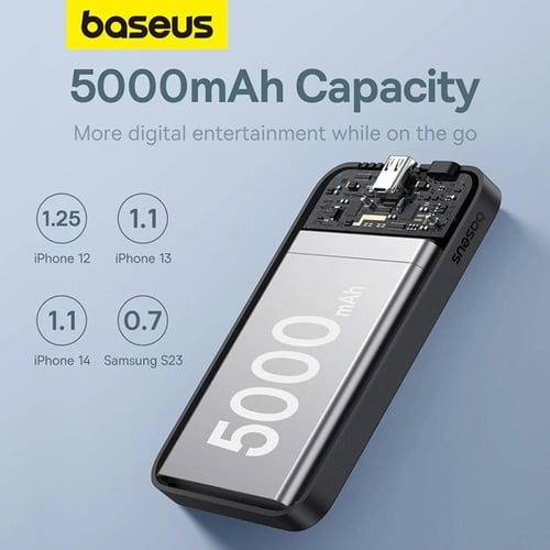 Baseus بنك طاقة مغناطيسي صغير 5000mAh