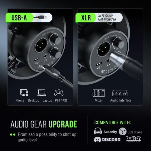 ميكروفون ديناميكي FIFINE K688 USB/XLR