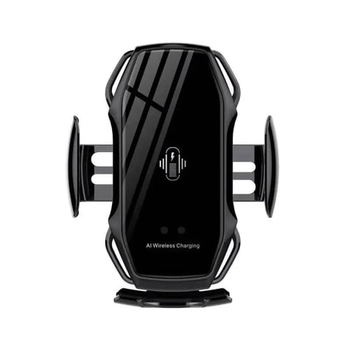 شاحن سيارة لاسلكي مع حامل موبايل