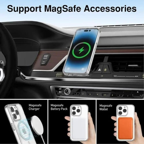حافظة شفافة أصلية مغناطيسية لهواتف iPhone