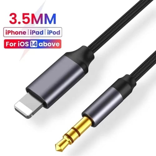 كابل AUX 3.5 ملم + محول صوت لأجهزة iPhone