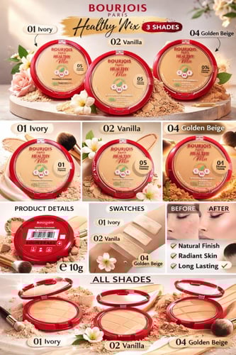 بودرة وجه بورجوا هيلثي ميكس رقم 01 روز بيج – Bourj...
