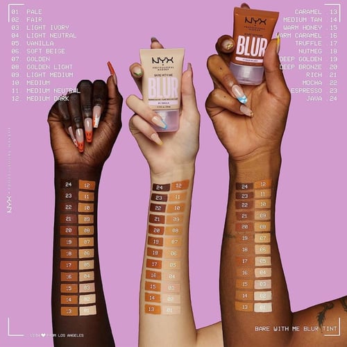 نيكس كريم أساس فاونديشن بير ويذ مي بلور تينت 30 مل