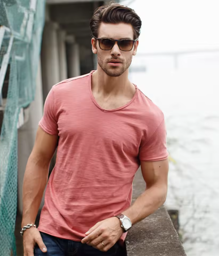 جودة العلامة التجارية 100% القطن الرجال تي شيرت ال...