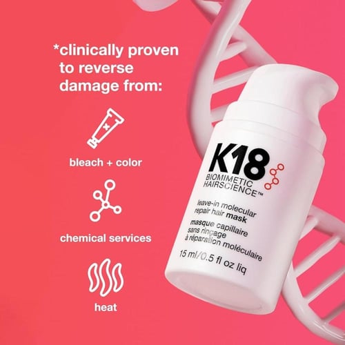 كيه 18 ماسك ليف إن لإصلاح الشعر الجزيئي - 50مل