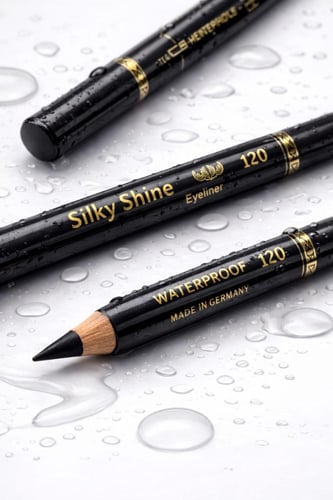 كحل قلم طبي أسود مقاوم للماء - سلكي شاين | Silky S...