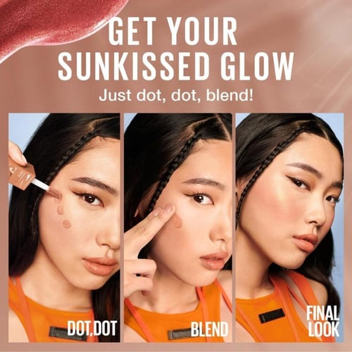 ميبيلين سنكيسر بلشر أحمر خدود وبرونزر سائل