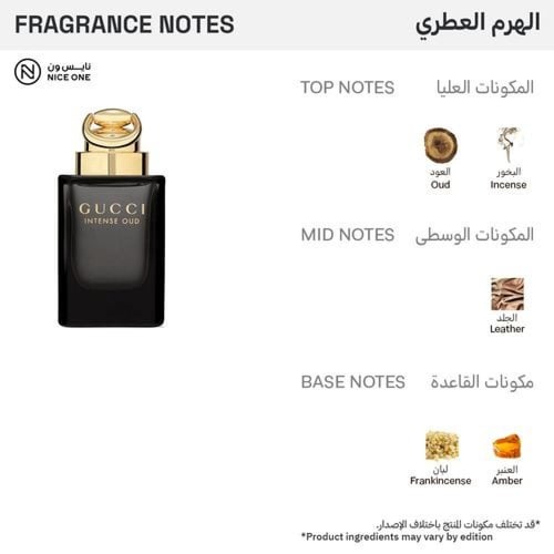 عطر انتنس عود من قوتشي - 90مل - أو دو برفيوم