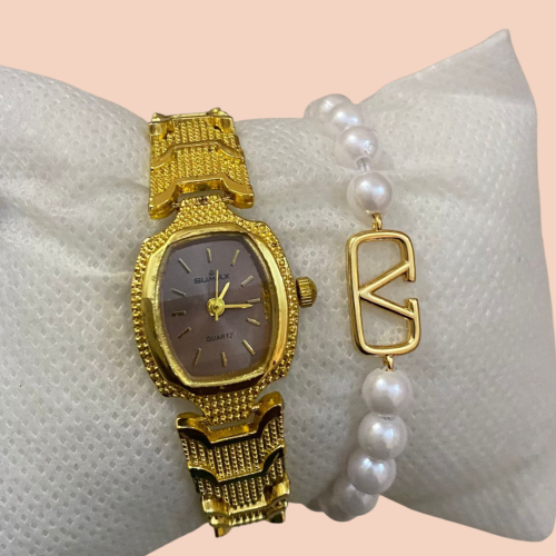 طقم ساعه بناتي