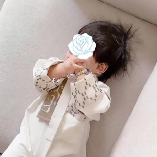 ثوب أطفال فاخر بتصميم تراثي أنيق – ثوب سعودي للأطف...