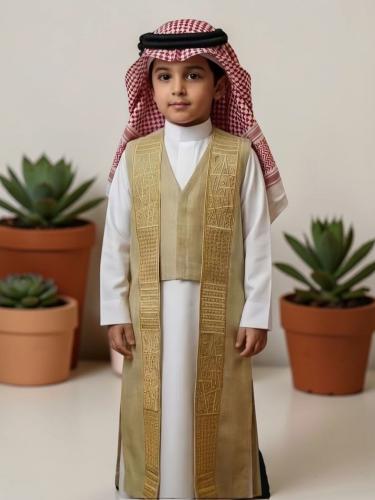 دقلة مع الثوب اطفال بيج