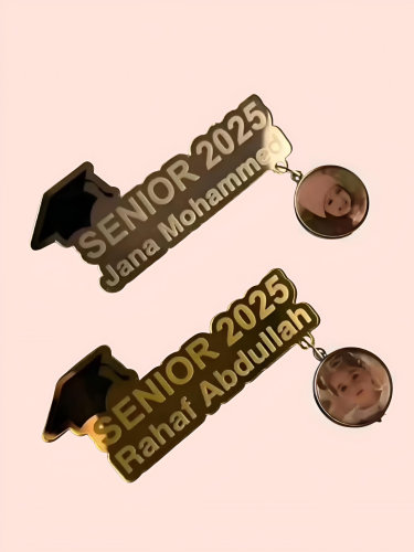 بروش تخرج كرلك ذهبي وفضي