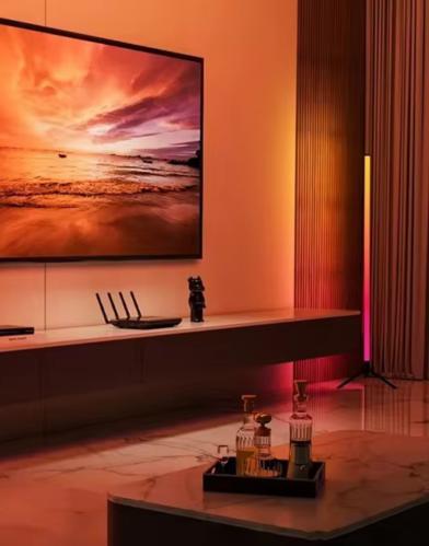 إضاءة LED RGB عن بعد للست اب
