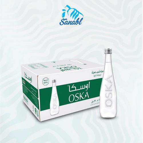 مياه اوسكا - زجاج كرتون × 24 عبوة (330 مل)
