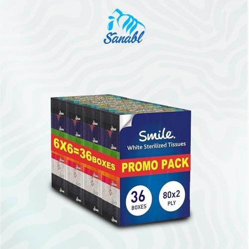 سمايل - مناديل للوجه × 36 عبوة (70 منديل)