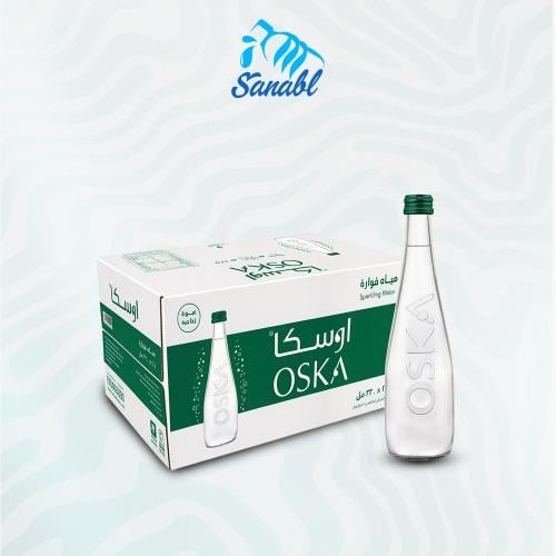 مياه اوسكا زجاج فواره 330 مل