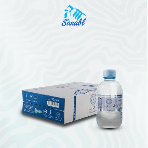 كرتون مياه اكويا330مل × 40عبوة
