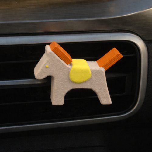 Horse Car Freshener- Light coffee & orange