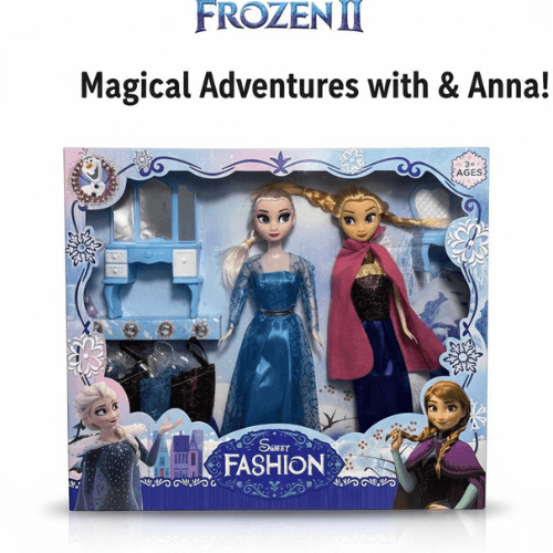 إلسا وآنا مع إكسسوارات -Frozen