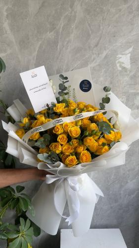 باقة بيبي روز اصفر