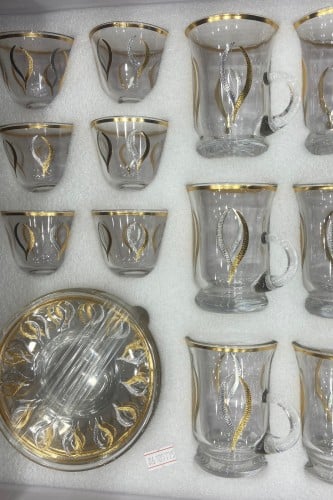 طقم بيالات وفناجيل 36 قطعة