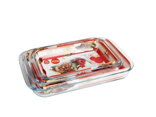 طقم صواني مستطيل بايركس