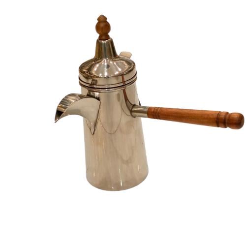 ركوة استانلس استيل مقبض خشب 610 مل