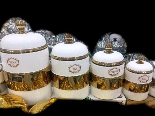 طقم علب بهارات برسلان مذهب