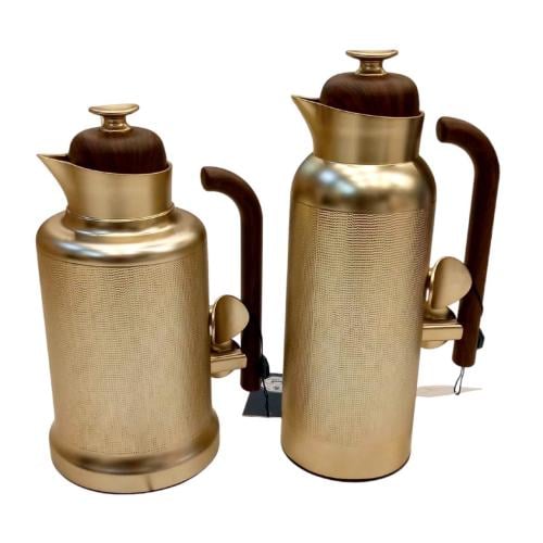 طقم ترامس ساندرا سلفر مطفي مقبض خشبي