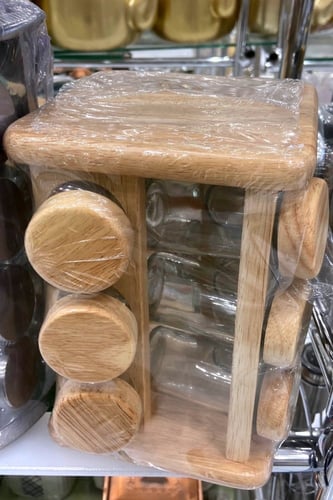 علب بهارات دورين خشبي