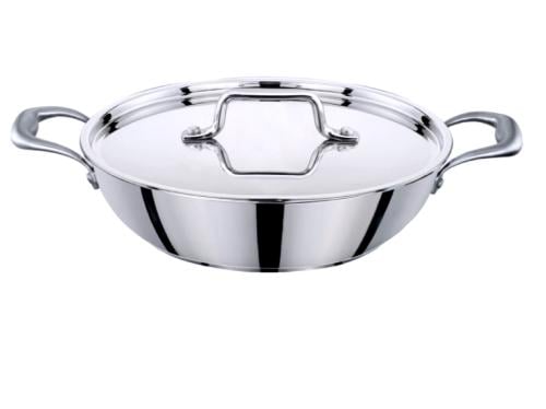 مقلاة استيل 18/10 مقاس 32سم