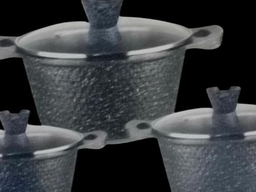 طقم قدور جرانيت مقاس 34/38/42