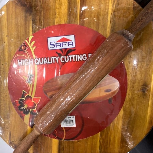 ‏لوح لفرد العجين مدور خشبي فيتنامي