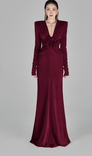 Gown burgundy