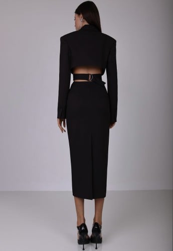 Blazer belt dress