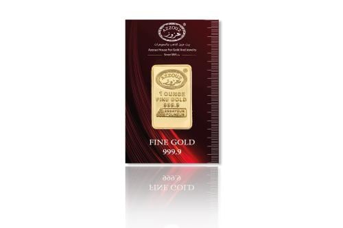 سبيكة ذهب 24 قيراط 31.1 جرام