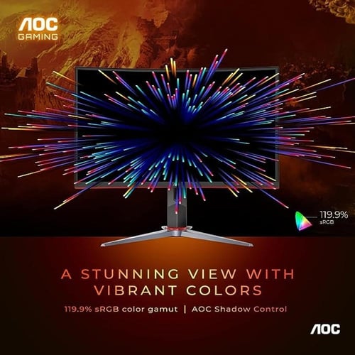 شاشة AOC MONITOR 27 - منحنية - 240Hz - 0.5Ms موديل...