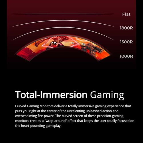 شاشة AOC MONITOR 49 - 5K - منحنية - 165Hz