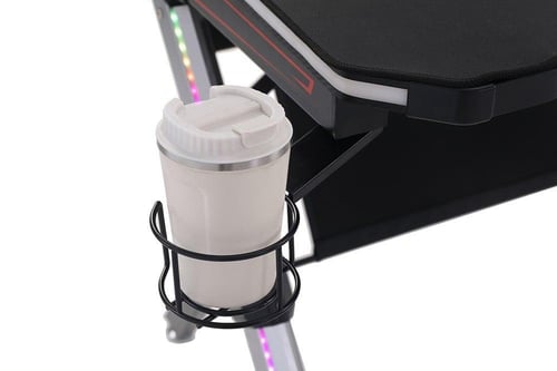 طاولة ASA 2000 قيمنق مع ماوس باد وإضاءة RGB - أسود