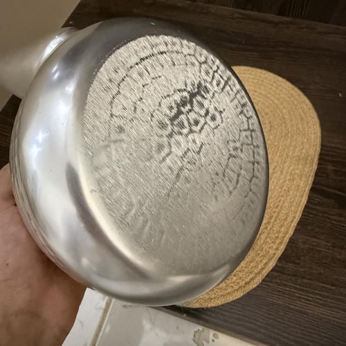 أبريق ألمنيوم مطروق كوري سميك صناعة قديمة