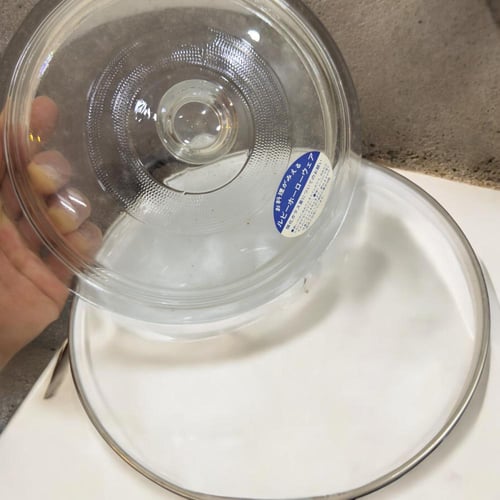 طقم ياباني قدر مينا مع علبتين نقشة موحدة