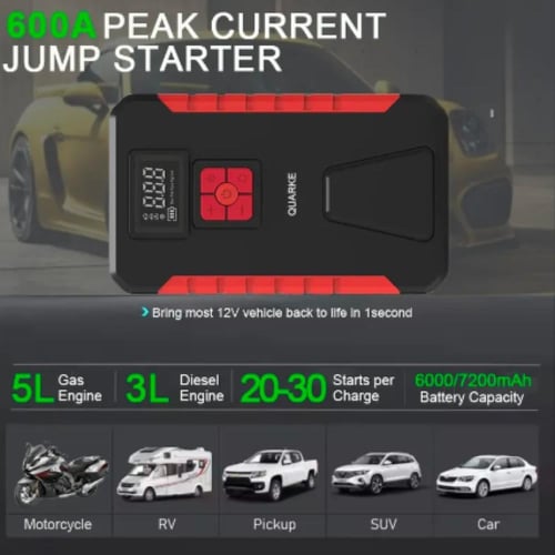 جهاز تشغيل السيارة بنك طاقة محمول 12 فولت مع ضاغط...