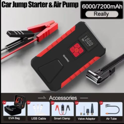 جهاز تشغيل السيارة بنك طاقة محمول 12 فولت مع ضاغط...