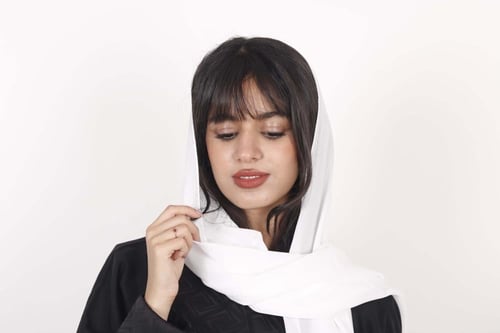 طرحه قماش كوري بيضاء